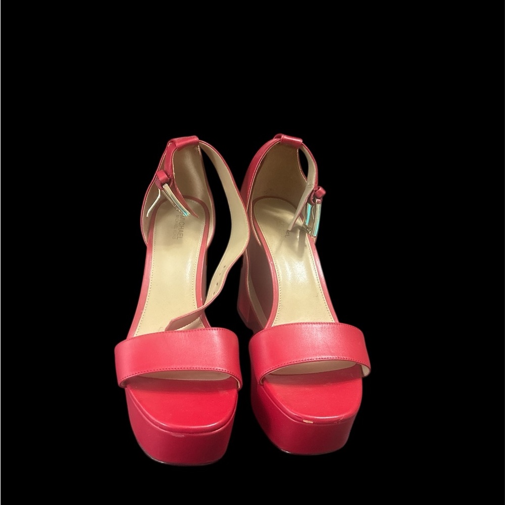 Michael Kors Collection Red Platform Sandals With… - image 5